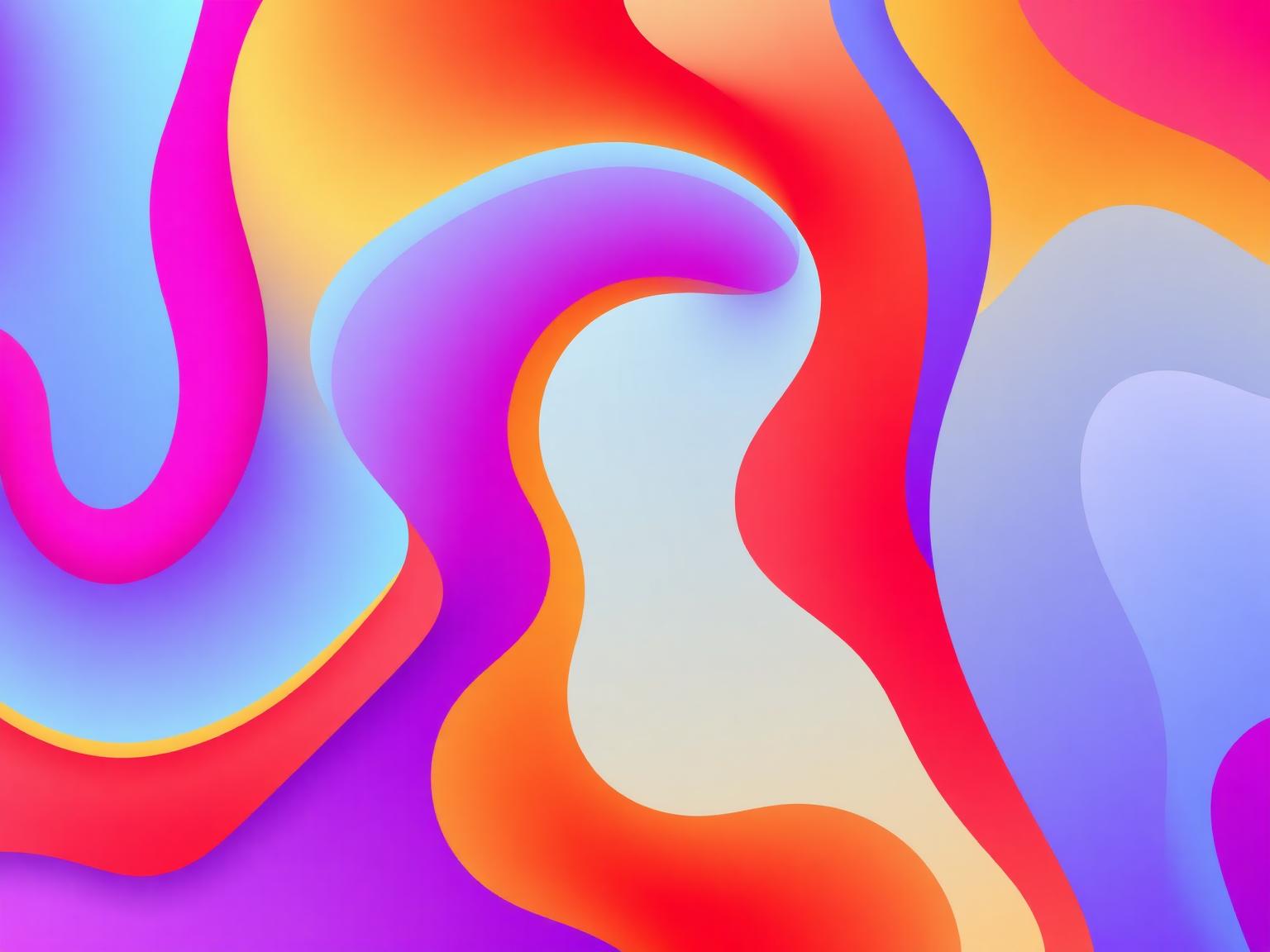 Vibrant abstract composition representing product curation